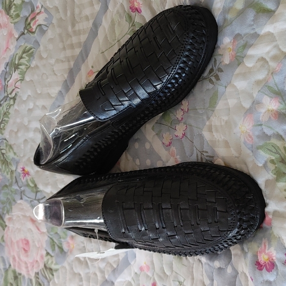NWT Beverly Hills Polo Club Mens Driving Woven Black Loafers Size 8.5 - Picture 1 of 5